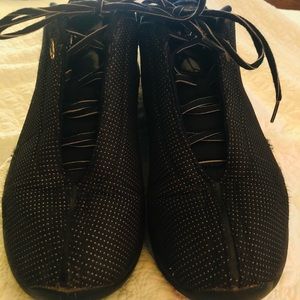 Vintage AND1 men’s black mesh-black patent leather tenni’s